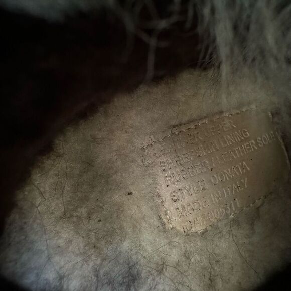 Ugg Collection Donata/brown Shearling High Heel Boots Size 7 made in Italy - Picture 10 of 11
